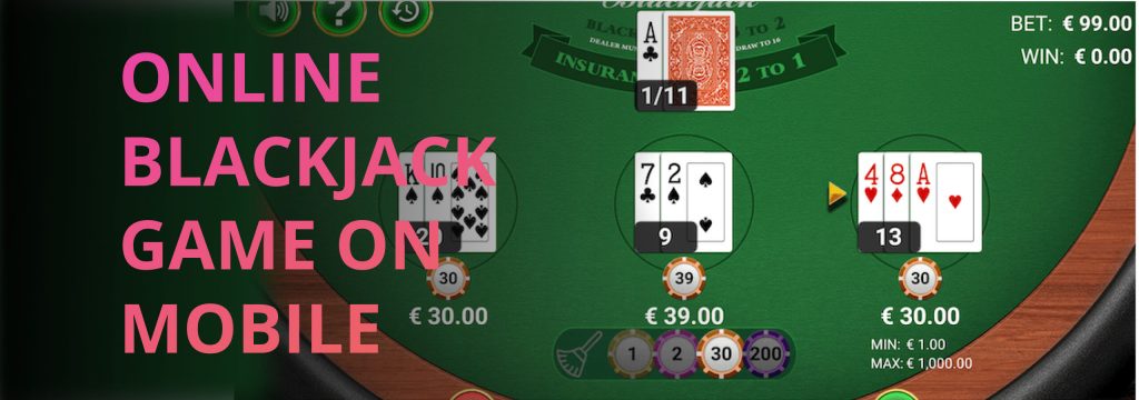Online Blackjack Game on Mobile 